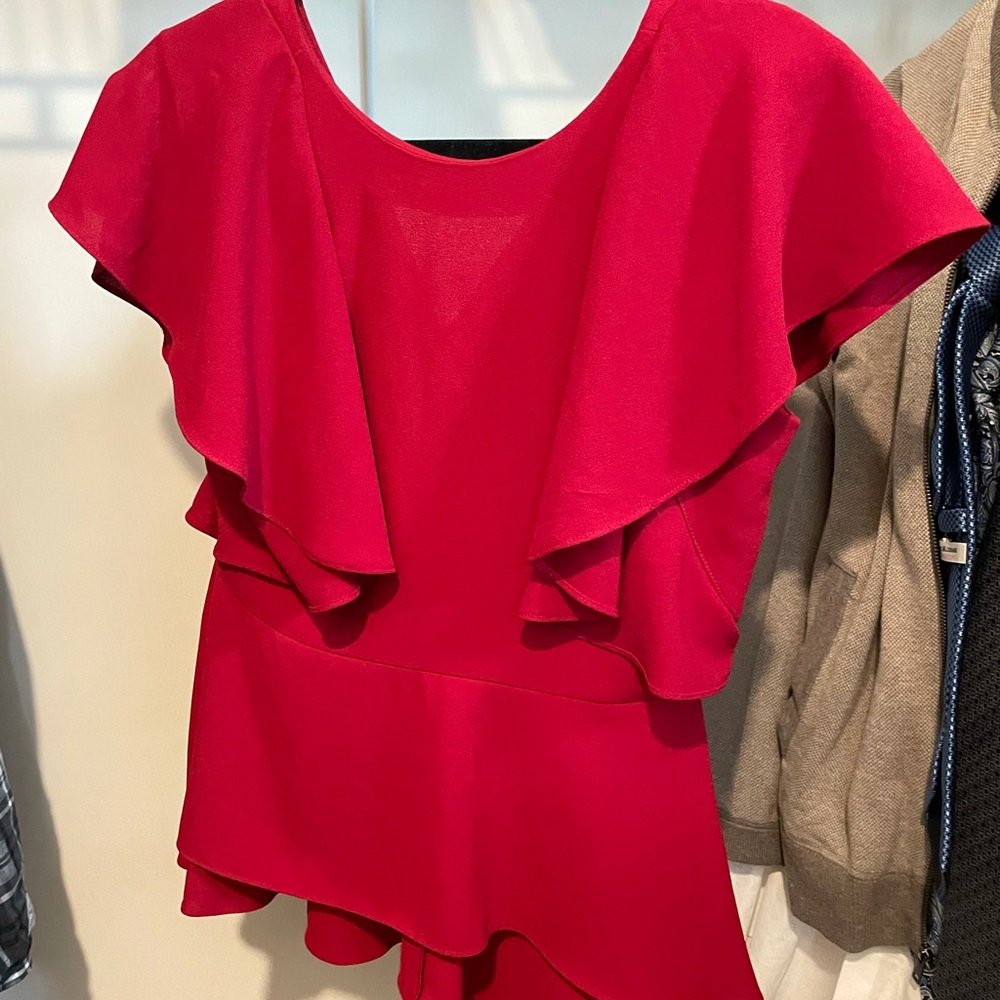 Red blouse